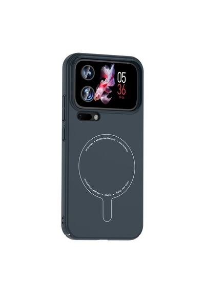 Xiaomi 17 Pro Max Kılıf Mat Görünümlü Soft Pürüzsüz Yüzey M-safe Şarj Özellikli Kamera Korumalı Kapak Lacivert