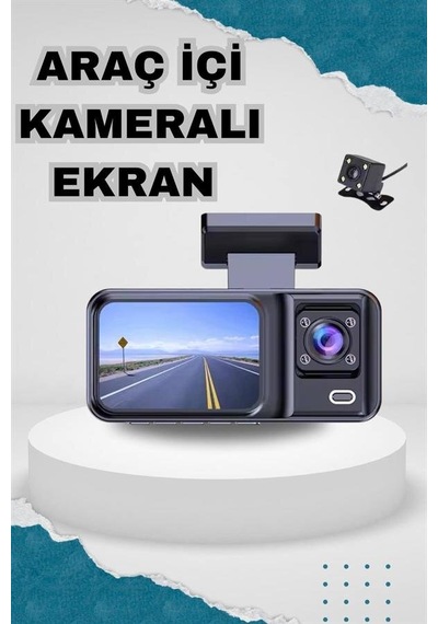 Ön Ve Arka Kameralı 2 İnç 1080p Full Hd Dvr Araç İçi Ekran 32142389