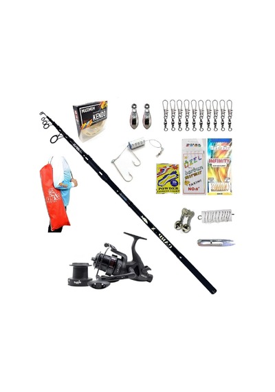 Carp-x 360cm 3.5lbs 65 Kudos Orion Lüx Profesyonel Surf Kıyı Olta Takımı Seti