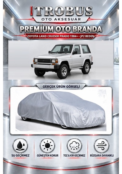 Toyota Land Cruiser 5 Kapı Uzun 4.5 V8 1984-1996 Uyumlu Premium Araba Brandası Oto Branda Jp2 Beden