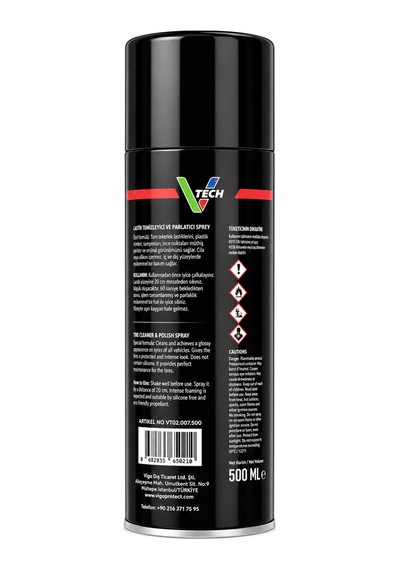 Mafra V Tech Lastik Temizleyici Ve Parlatıcı Sprey 500 Ml