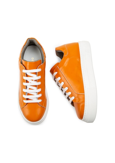 Deery Hakiki Deri Turuncu Sneaker Kadın Ayakkabı - Z1681Ztrcc02 Turuncu