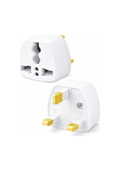 Kyrotech Tip G, İngiliz Adaptör Fişi, Hindistan, İngiltere, Dubai, Hong Kong, Singapur, Kıbrıs Fişi, Hac, Umre , 2 Ve 3 Uçlu Seyahat Fiş Çevirici Dönüştürücü Priz, Uluslararası Güç Adaptörü