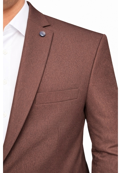 Plus Scorpion Erkek Blazer Ceket Twill Dokuma Likralı Notch Yaka 1 Düğmeli Çift Yırtmaçlı Slim Fit Kahverengi Plus Scorpion Erkek Blazer Ceket Twill Dokuma Likralı Notch Yaka 1 Düğmeli Çift Yırtmaçlı Slim Fit Kahverengi