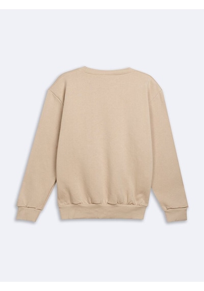Ltb Sloganlı Sıfır Yaka Uzun Kollu Regular Fit Sweatshirt 011258604461071 2529 - Bej Ltb Sloganlı Sıfır Yaka Uzun Kollu Regular Fit Sweatshirt 011258604461071 2529 - Bej