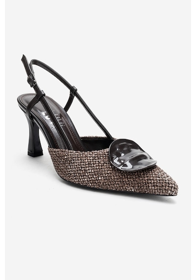 Luvishoes Levıa Kahverengi Hasır Dokulu Aksesuar Detaylı Kadın Topuklu Ayakkabı Kahverengi Luvishoes Levıa Kahverengi Hasır Dokulu Aksesuar Detaylı Kadın Topuklu Ayakkabı Kahverengi