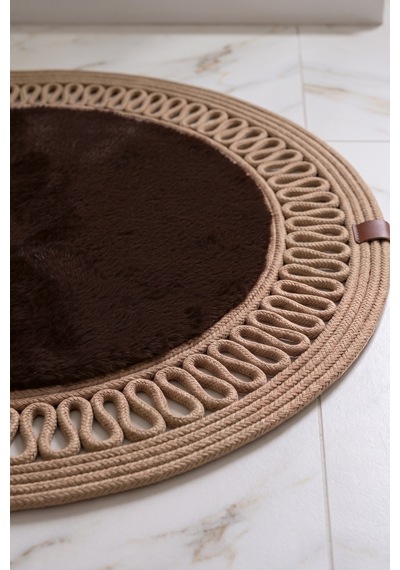 Banyo Paspası Takımı 60x100+40x60 Cm İç Trikot Acı Kahve & Camel