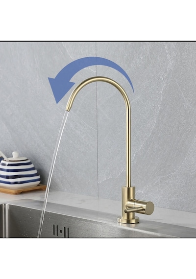 Su Arıtma Musluğu Mat Gold Yeni Ankastre Model Ithal