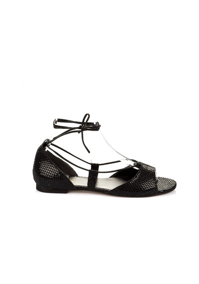 Fox Shoes Siyah Kadın Sandalet B726547307