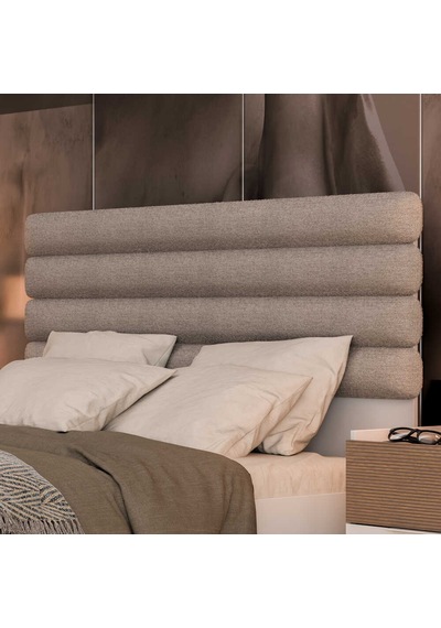 Milano Çift Kişilik Karyola - Vizon/zebra 166x120x205 Cm 166 X 120 X205