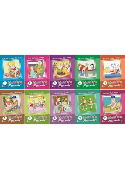 1. Sınıf Okumayı Sevdiren Renkli Resimli Hikayeler 11 - 10 Kitap