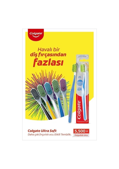 Colgate Ultra Soft Diş Etleri İçin Nazik Temizlik Yumuşak Diş Fırçası + Fırça Kabı Hediye