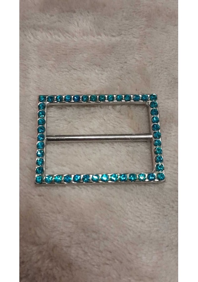 Taşlı Toka İç Kemer Genişlik 3,5 Cm Dış Ölçü /4x3 Cm 1 Adet
