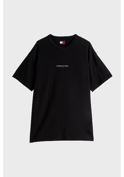 Tommy Jeans Erkek T Shirt Dm0dm21110 Bds Siyah SIYAH Siyah