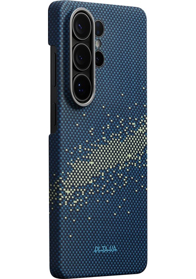 Galaxy Uyumlu S26 Ultra Kılıf M-safeli Aramid Fiber Pitaka Tactile Woven Edge Serisi Milky Way Galaxy Uyumlu Mavi Mavi