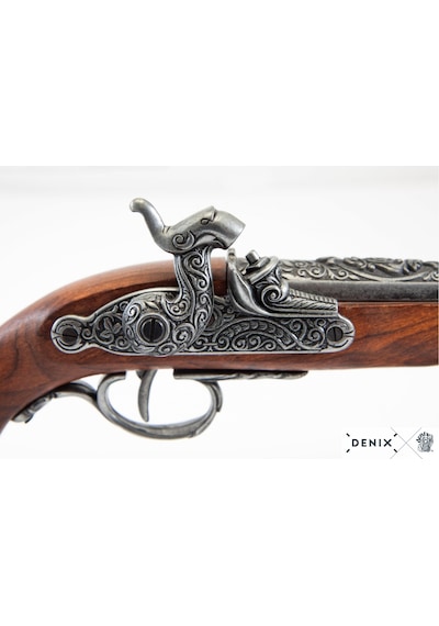 Denix Duello Set Pistol 1825 İtaly Koleksiyon Obje 39cm Teşhir Ürün