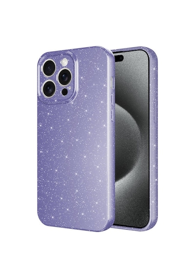 Apple Uyumlu iPhone 15 Pro Max Kılıf Kamera Korumalı Simli Lüks Koton Kapak