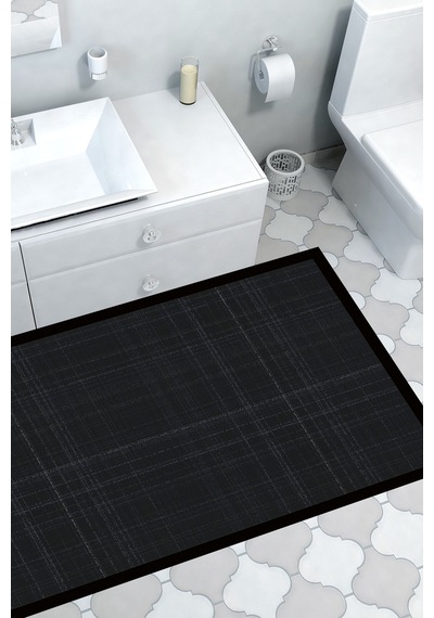 Kaymaz Taban Djt Banyo Mutfak Salon Halı Trend Dokuma Desen E5007 Antrasit