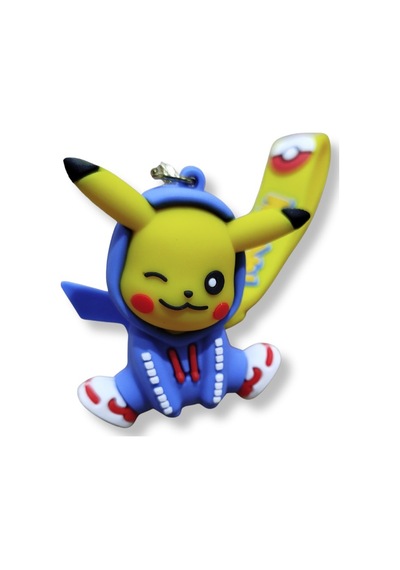 Pikachu V2 Klasik Premium 3d Figürlü Poke Ball Detaylı Anahtarlık - 1 Adet