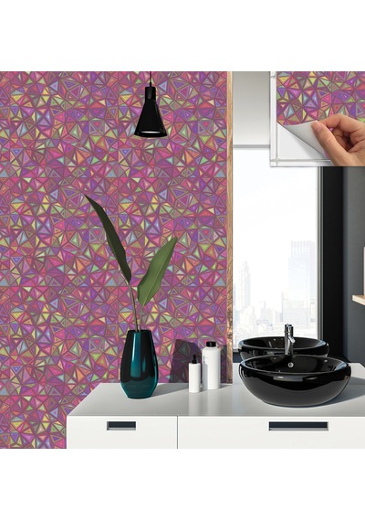 Tink KENDİNDEN YAPIŞKANLI GEOMETRİK KUŞAK DESENLİ PVC KARO 30X30 CM