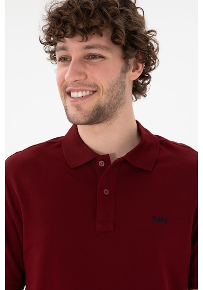 U.S. Polo Assn. Erkek Regular Fit Polo Yaka Bordo Basic Tişört 50306007-VR014 U.S. Polo Assn. Erkek Regular Fit Polo Yaka Bordo Basic Tişört 50306007-VR014