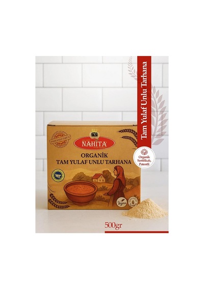 Nahita Organik Gulutensiz Tam Yulaf Unlu Tarhana 500 G