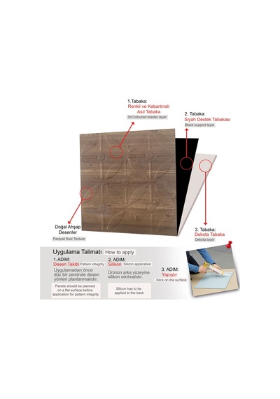 3 Boyutlu Duvar Paneli Kabartmalı Geometrik Yuvarlak Desen Pvc 41x41 Cm/ 6 Adet /1 M² Antik