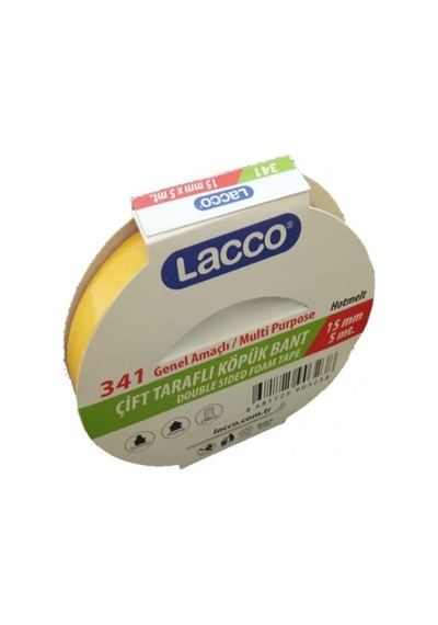 Lacco Çift Taraflı Köpük Bant 15mm 5m