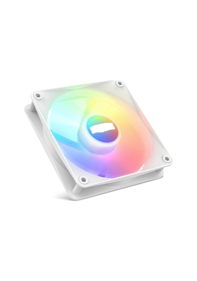 Bubalus B-120w Beyaz 12cm Kasa İçi Uyumlu Rainbow Işıklı Fan