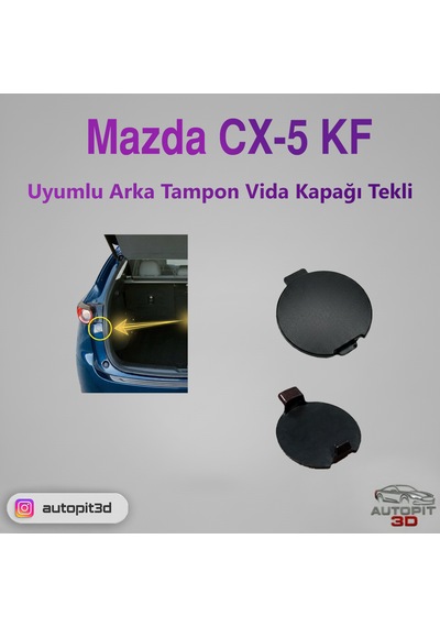 Mazda Cx-5 Kf Uyumlu Arka Tampon Vida Kapağı