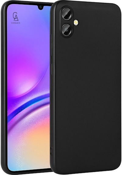 Samsung Galaxy A06 İle Uyumlu Kılıf Soft Yumuşak Telefon Kılıfı Ve Temperli Cam Ekran Koruyucu Siyah