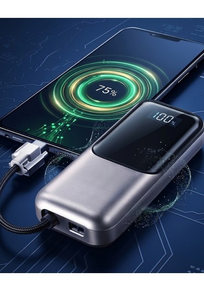 Type C Ve Lightning Destekli Yüksek Kapasiteli Powerbank 13000 Mah Sarı