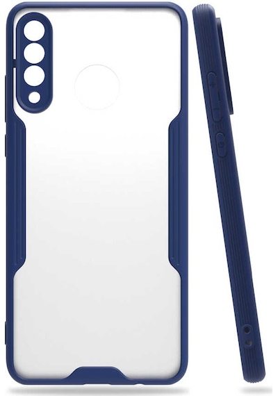 Huawei P30 Lite Kılıf Parfe Kenarları Pastel Renk Silikon Kılıf Lacivert