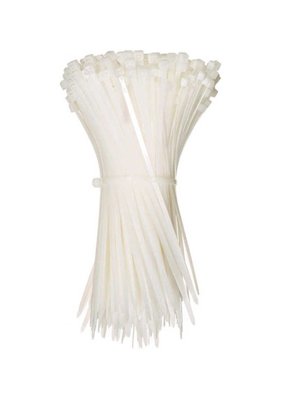 Beyaz Cırt Plastik Kelepçe 20 cm Kablo Bağı - 2.7*200mm 100 adet