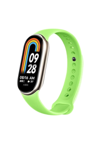 Xiaomi Mi Band 8 9 10 Uyumlu Akıllı Bileklik Silikon Kordon Kayış Fıstık Yeşili