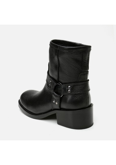 Hotiç Hakiki Deri Siyah Kadın Western Topuklu Bot 01boh297190a100 Siyah-black Siyah