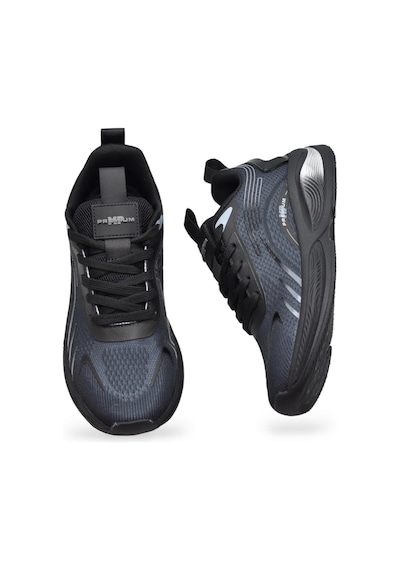 Papatay 241-1626 Tam Ortopedik Taban Günlük Unisex Spor Ayakkabı Yazlık Fileli Siyah