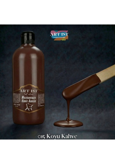 Multisurfaces Hibrit Akrilik Boyalar - 015 Koyu Kahve Ahşap, Taş Tozu, Hobi, Dıy