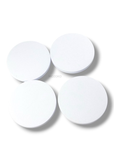 4'lü Set 65 Mm Dış Çap 56 Mm İç Çap Beyaz Logosuz Jant Göbeği Kapağı