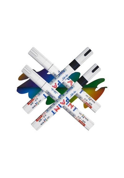 Oto Çizik  Rötuş Boya Marker Kalemi 2 Siyah 2 Beyaz Set (301332238)