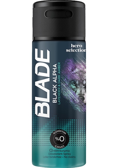 Blade Black Alpha Erkek Sprey Deodorant 150 ML