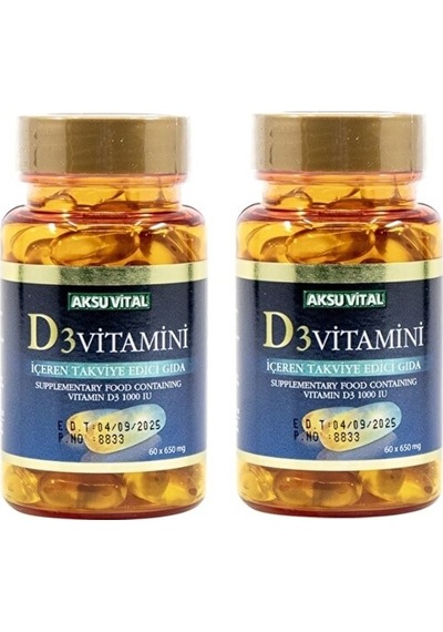 Vitamin D3 60 Softjel 2 Adet