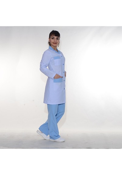 Antibakteriyel Kumaş Önlük+pijama Takım