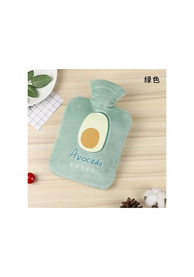 Sıcak Torbası Avocado Desenli Kadife Kılıflı 2 Litre Su Hazneli Diğer