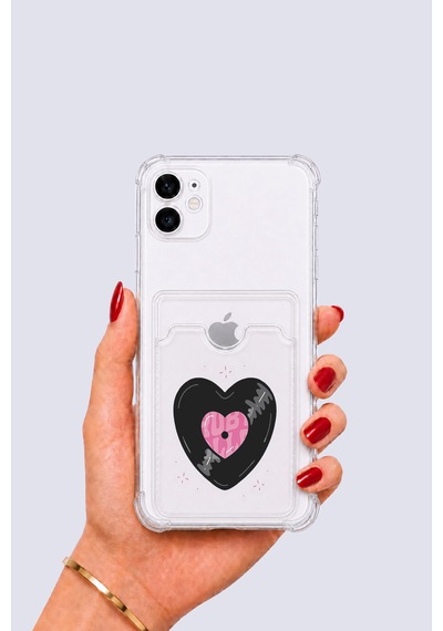iPhone Uyumlu 12 Kartlıklı Vinly Desenli Kılıf Mh-hs5127-6594