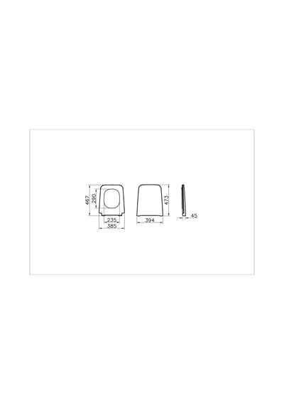 119-003r009 VitrA Equal Klozet Kapağı, Yavaş Kapanır, Kolay Sökülebilir