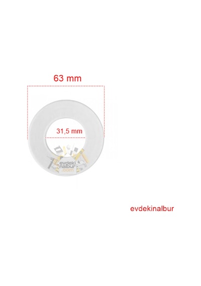 Geberit Rezervuar Alt Conta 12cm Rezv. için 816.418.00.1 Şeffaf