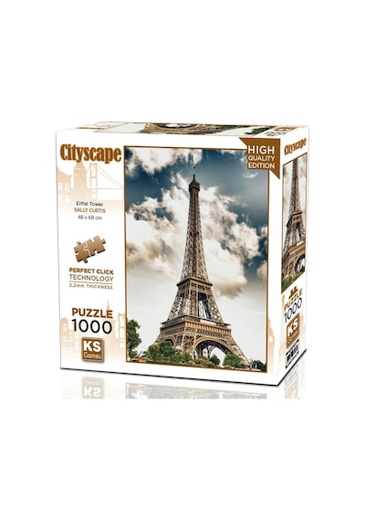 Ks Games 1000 Parça Eiffel Tower Puzzle - Sally Curtis