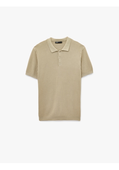 Koton Regular Fit Dokulu Pamuklu Düğmeli Polo Yaka Kısa Kollu Triko Tişört Deve Tüyü 6sam70015ht Taba Koton Regular Fit Dokulu Pamuklu Düğmeli Polo Yaka Kısa Kollu Triko Tişört Deve Tüyü 6sam70015ht Taba
