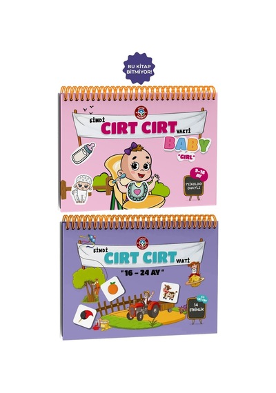 16-24 Ay Cırt Cırtlı Kitap ve Cırt Cırt Vakti 9-16 Ay Baby Girl